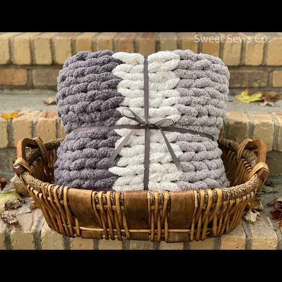 Handmade Chunky Knit Blanket